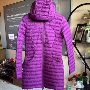 lululemon athletica Vibrant Purple Puffer Coat